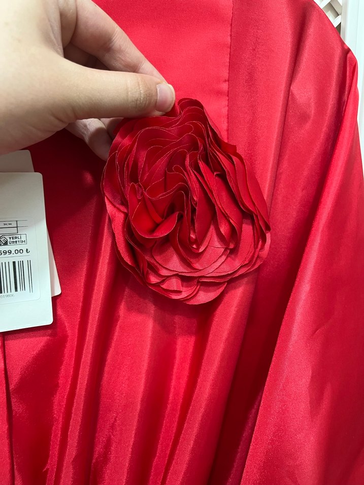 Nocturne kırmızı elbise - Görsel 4