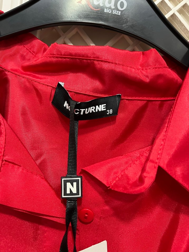 Nocturne kırmızı elbise - Görsel 3