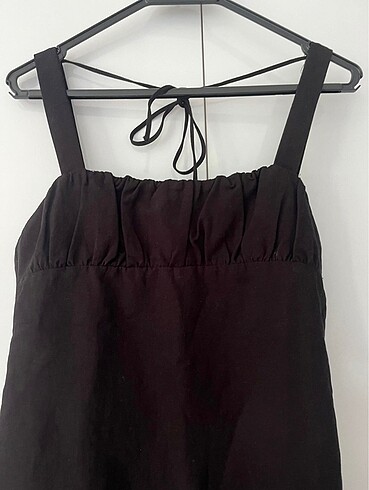 m Beden Zara Marka Mini Askılı Elbise Yeni