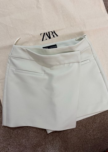 Açık krem  Mini Etek şortlu - Görsel 2