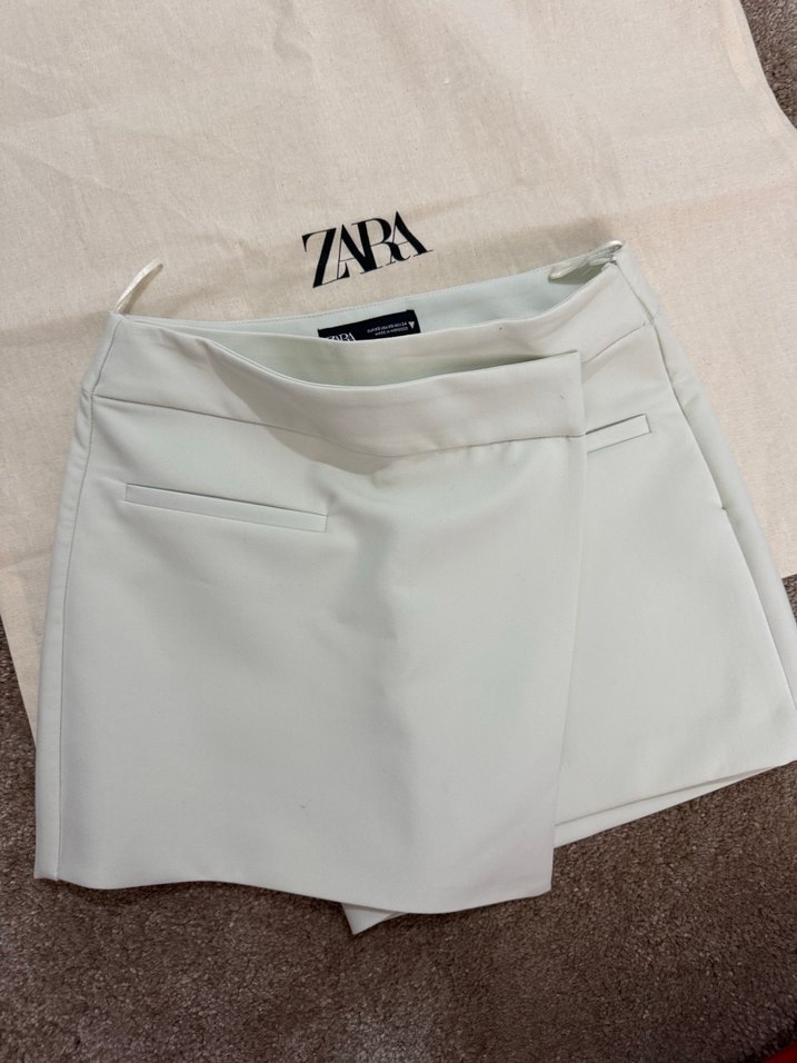 Açık krem  Mini Etek şortlu - Görsel 2