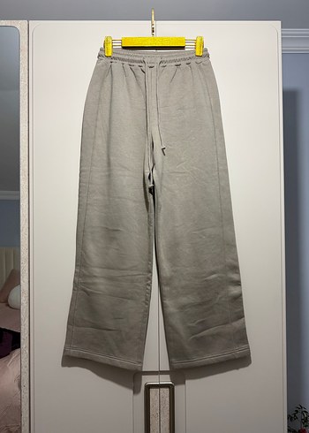 Zara Bej Kadın pamuklu  Bol Kesim Eşofman Altı - Görsel 2