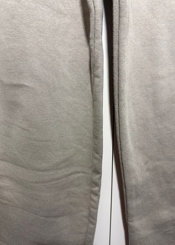 Zara Bej Kadın pamuklu  Bol Kesim Eşofman Altı - Görsel 7