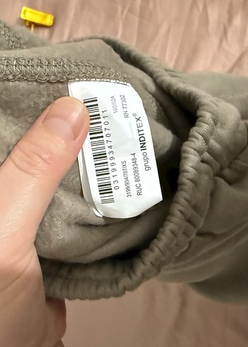 Zara Bej Kadın pamuklu  Bol Kesim Eşofman Altı - Görsel 10