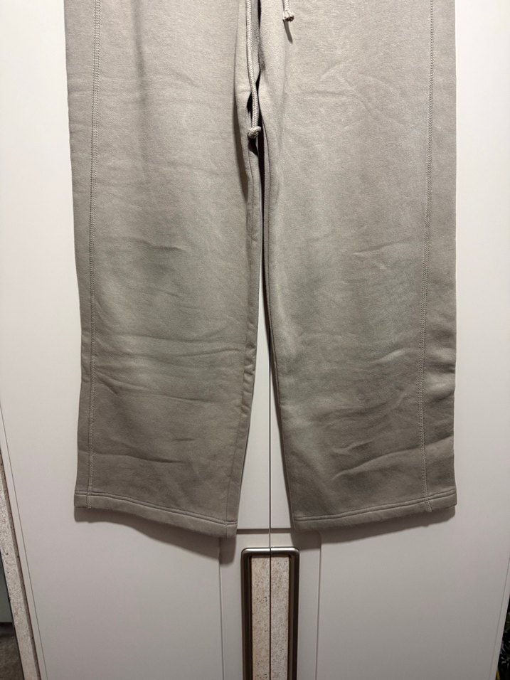 Zara Bej Kadın pamuklu  Bol Kesim Eşofman Altı - Görsel 4