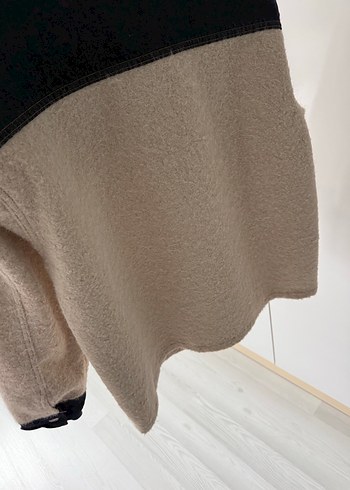 Kadın Krem Geniş Kesim Denim Ceket - Görsel 11