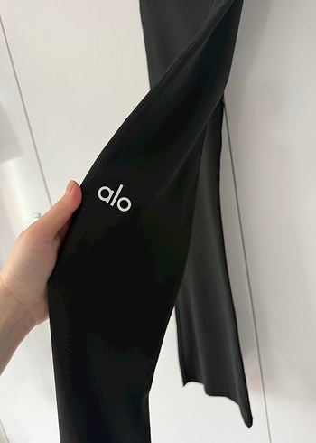 Alo Siyah Rahat Kesim İspanyol Paça Kadın Pantolon - Görsel 8