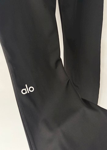 Alo Siyah Rahat Kesim İspanyol Paça Kadın Pantolon - Görsel 11