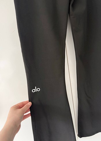 Alo Siyah Rahat Kesim İspanyol Paça Kadın Pantolon - Görsel 12