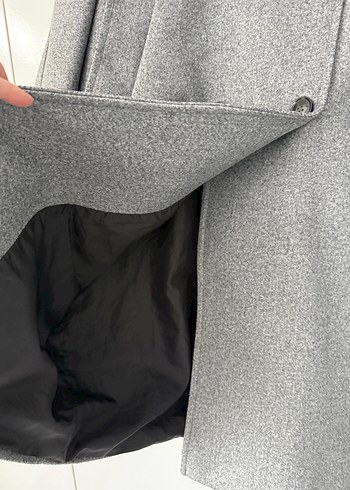 Gri Kuşaklı Uzun Kaban - Görsel 5