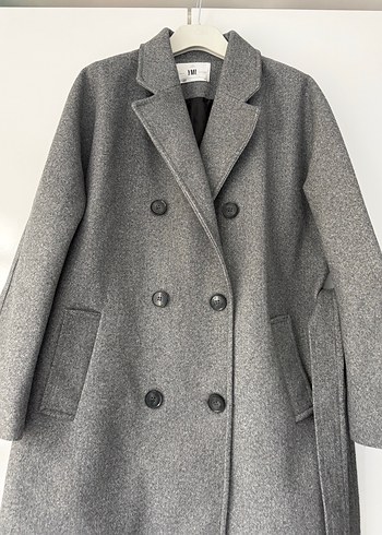 Gri Kuşaklı Uzun Kaban - Görsel 7