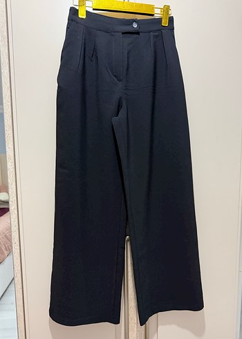 Siyah Kumaş Kadın Pantolon - Görsel 4