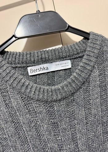 Bershka Gri Triko Kadın Kazak - Görsel 15