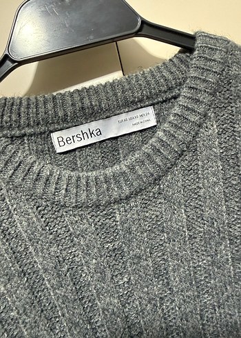 Bershka Gri Triko Kadın Kazak - Görsel 14