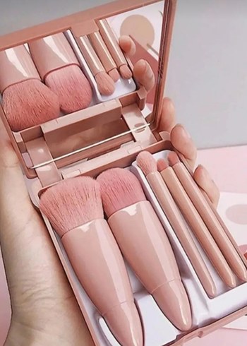 Diger Pembe Pastel Makyaj Fırça Seti