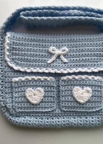 el örgüsü vintage pinterest çanta - Görsel 2