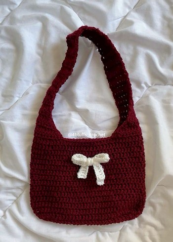 el örgüsü vintage pinterest omuz çantası - Görsel 2