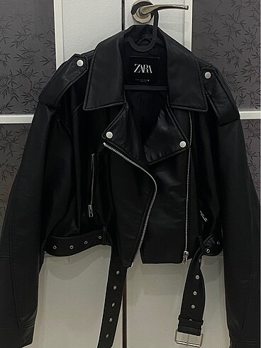 xl Beden siyah Renk Zara deri ceket