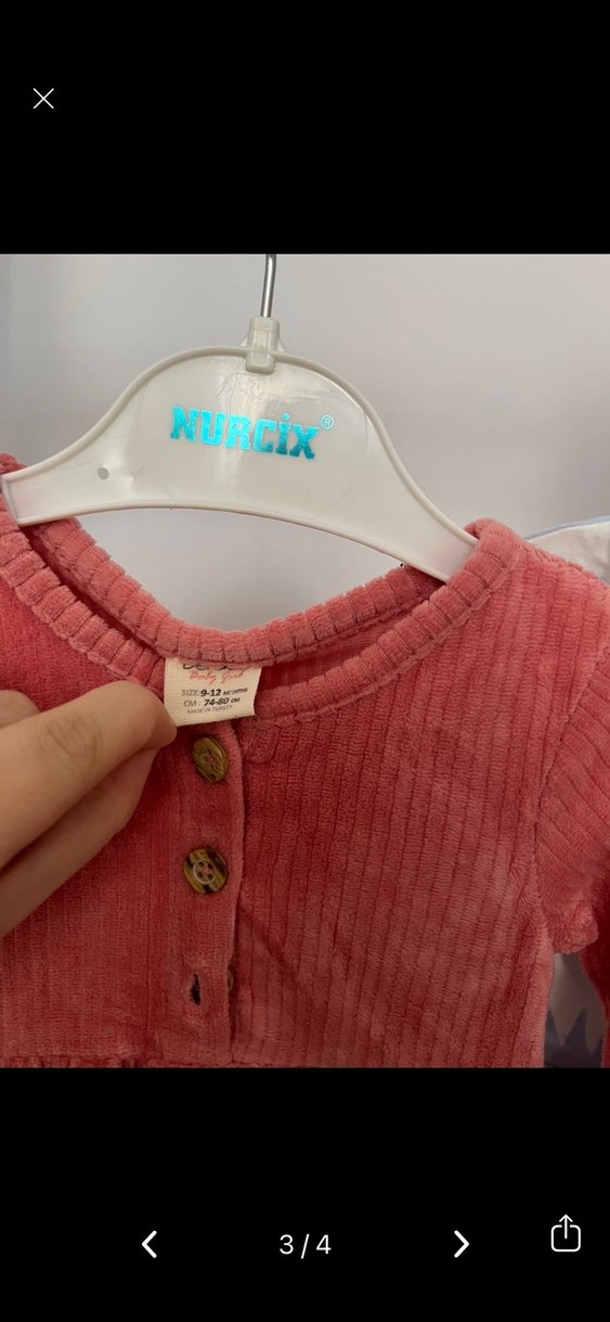 Pembe ve Mavi Çocuk Elbiseleri Seti ve yanındaki ürünler hediye - Görsel 2