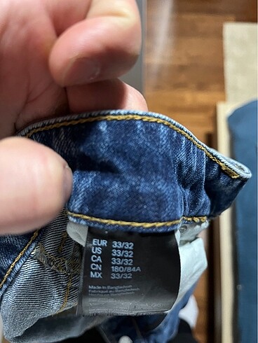 33 Beden mavi Renk H&M MAVİ JEAN