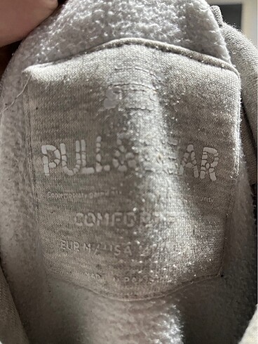 m Beden gri Renk PULL AND BEAR GRİ HOODİE