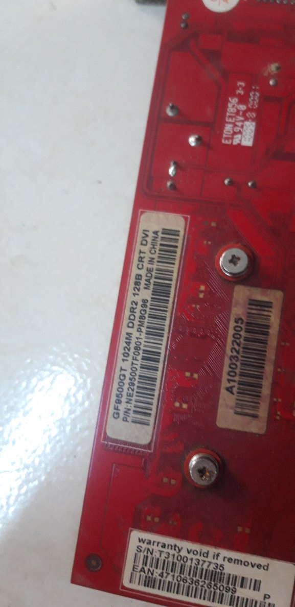 1 Gb 128 Bit GF9500GT Ekran Kartı Saglam - Görsel 3