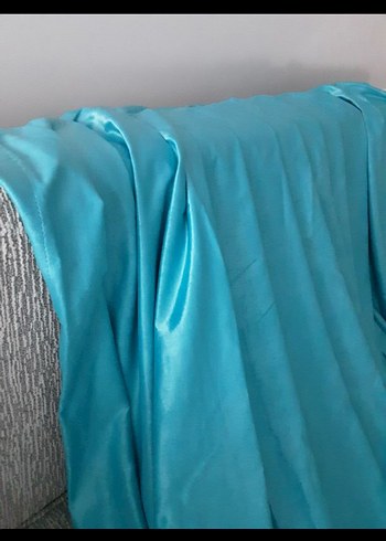 turkuaz mavi fon perde - Görsel 2