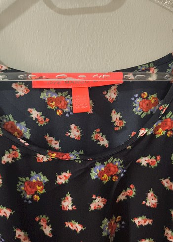 Mango V Yaka Bohem Desenli Midi Elbise