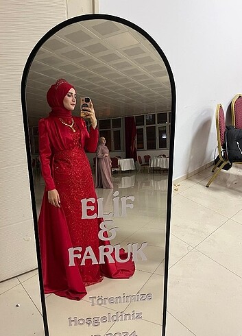 40 Beden Tesettür kına elbisesi
