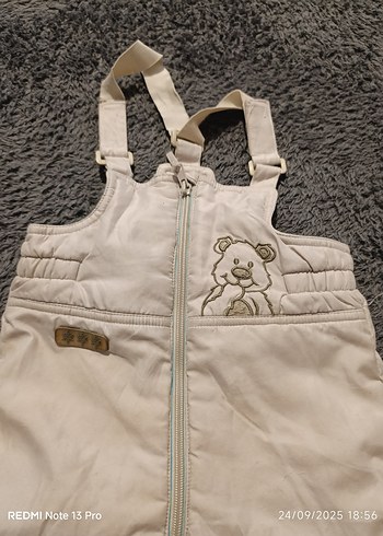 LCW Kız Bebek Beyaz Fermuarlı Tulumu - Görsel 3