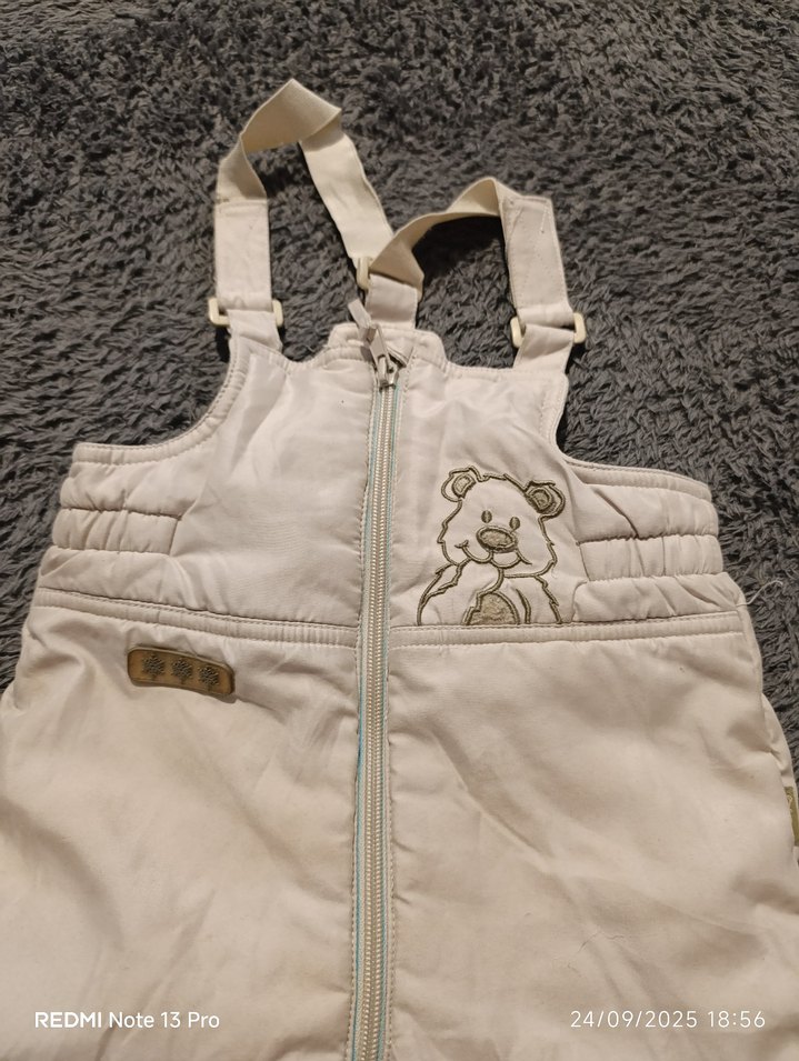 LCW Kız Bebek Beyaz Fermuarlı Tulumu - Görsel 3