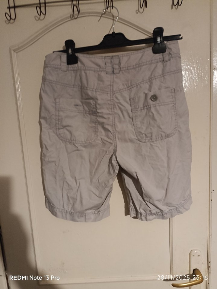 LCW Gri Keten Kemerli Şort(38) - Görsel 3