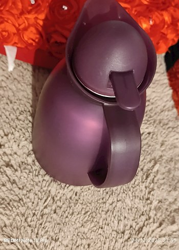 Koyu Mor Termoslu Çaydanlık - Görsel 4