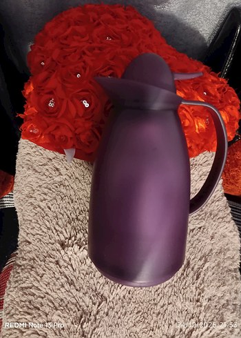 Koyu Mor Termoslu Çaydanlık - Görsel 2