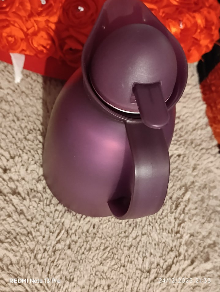 Koyu Mor Termoslu Çaydanlık - Görsel 4