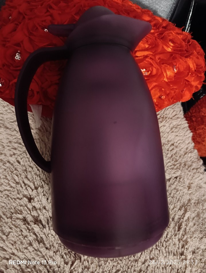 Koyu Mor Termoslu Çaydanlık - Görsel 5