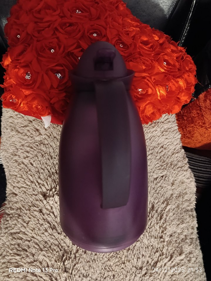 Koyu Mor Termoslu Çaydanlık - Görsel 3