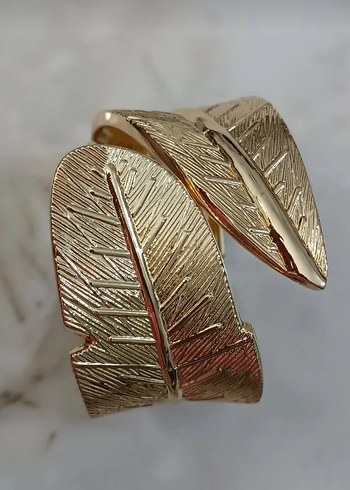 yaprak desenli kelepçe Bileklik - Görsel 2