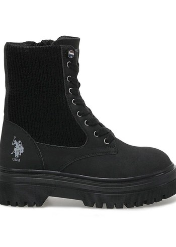 Siyah Kalın Topuklu Kadın Bot - Görsel 2