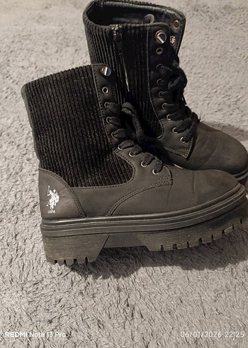 Siyah Kalın Topuklu Kadın Bot - Görsel 8