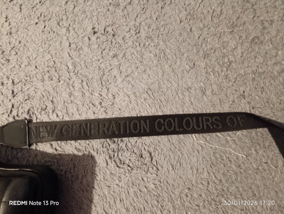 Kare Desenli Siyah Deri Kadın Çanta - Görsel 4