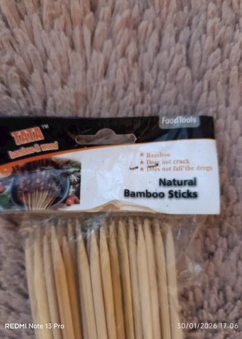 Bambu çöp şiş 2 poşet - Görsel 3