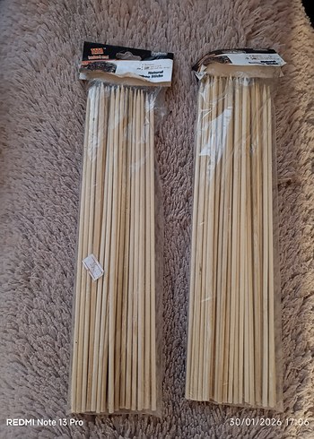 Bambu çöp şiş 2 poşet - Görsel 2