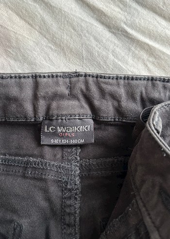 Kız Gri Denim dar Kesim Pantolon - Görsel 3