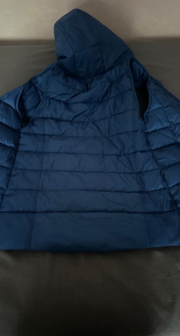 Koyu Mavi Kapüşonlu Kadın Yelek - Görsel 4