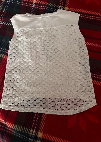 Kız Çocuk Renkli Baskılı Dantelli Tişört - Görsel 2