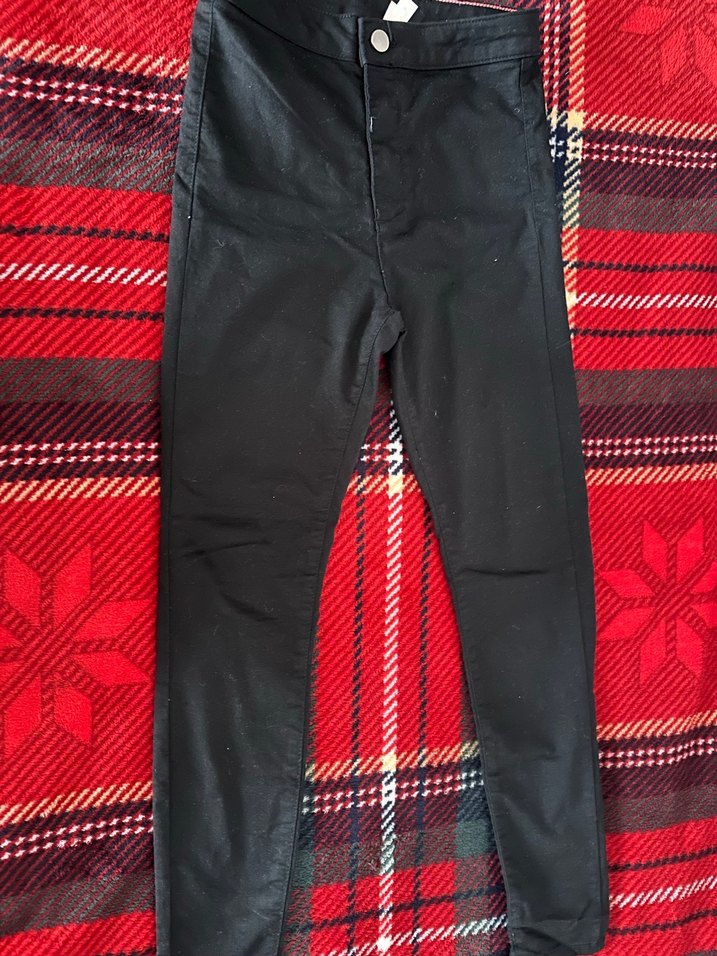 Siyah Kemerli Midi Kadın Kumaş Pantolon - Görsel 3