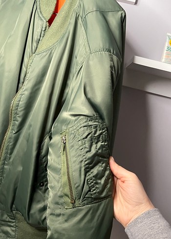 Yeşil Midi Street Wear Kadın Ceket - Görsel 2