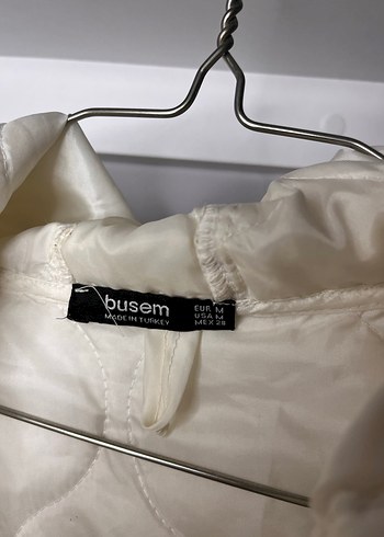 Düğmeli Beyaz Midi Kadın Ceket - Görsel 2