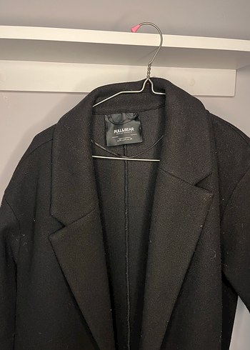 Siyah Düz Kesim Kaban - Görsel 2